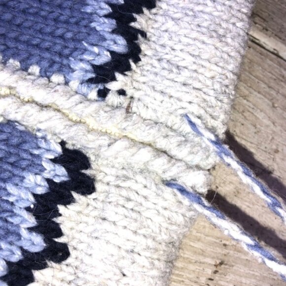 ISHKA ARTISANS 50/50 cotton/wool zip sweater/kids 8/soooo cute! - Picture 2 of 4